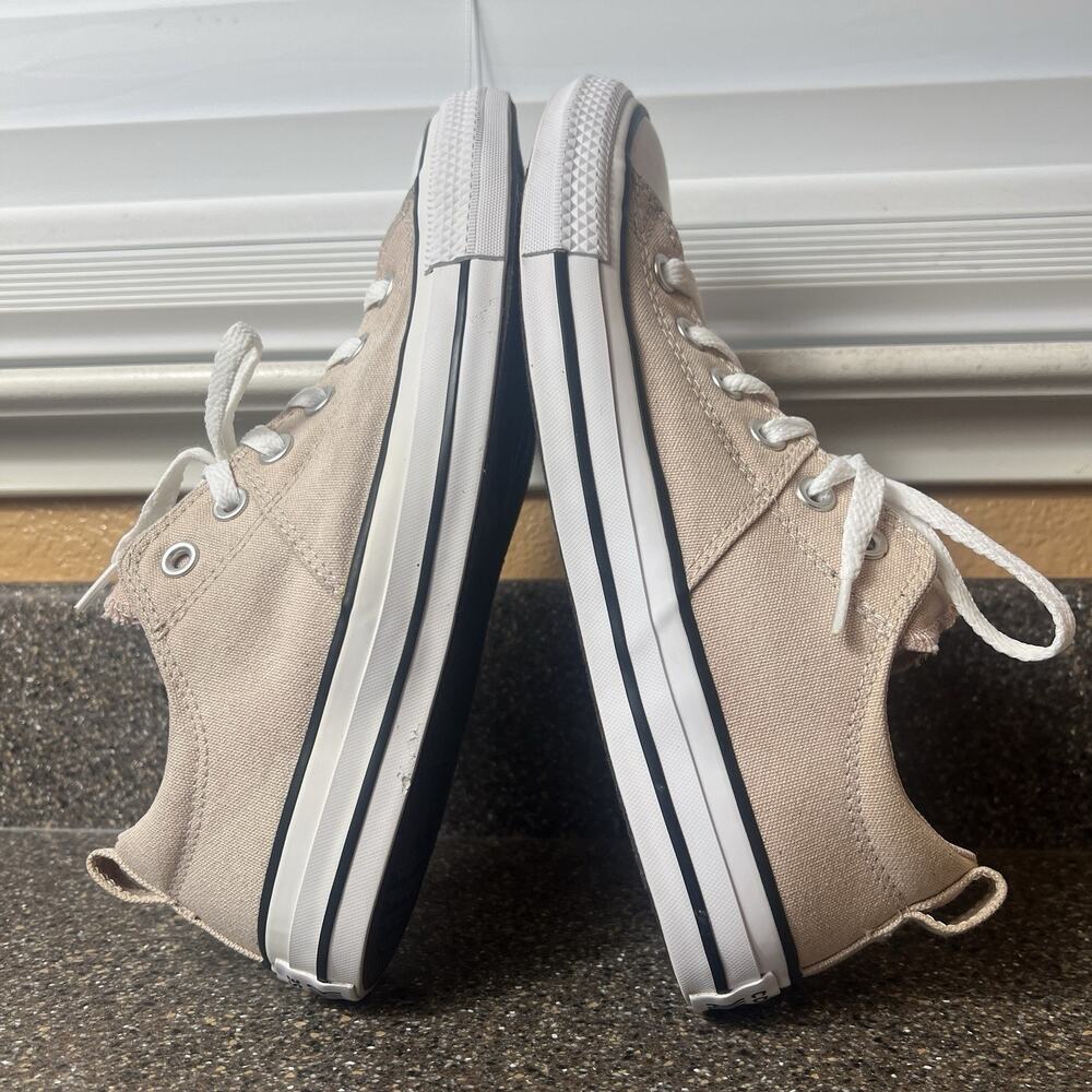 Converse All Star Women Sz 9 Pink Canvas Sneaker Skate Lace Up Low Padded Tongue - Picture 5 of 11